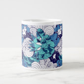 Funky Seashell Pattern Grote Koffiekop (Voorkant)