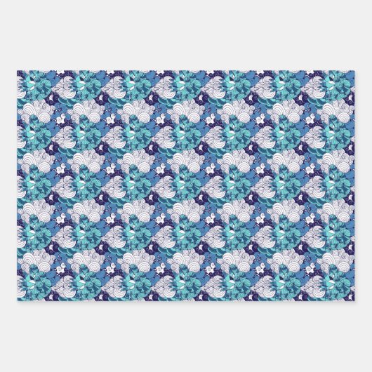 Funky Seashell Pattern Inpakpapier Vel (Voorkant 2)