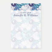 Funky Seashell Pattern | Jouw namen toevoegen Post-it® Notes (Voorkant)