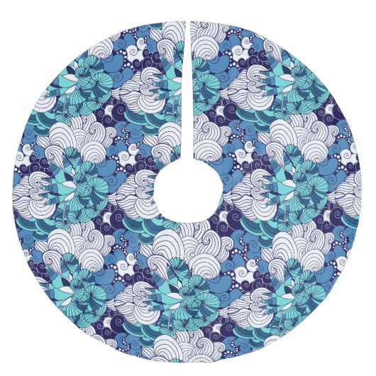 Funky Seashell Pattern Kerstboom Rok (Voorkant)