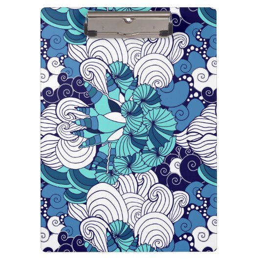 Funky Seashell Pattern Klembord (Voorkant)