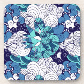 Funky Seashell Pattern Onderzetter (Voorkant)