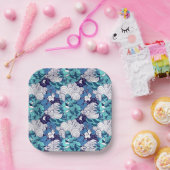 Funky Seashell Pattern Papieren Bordje (Feest)