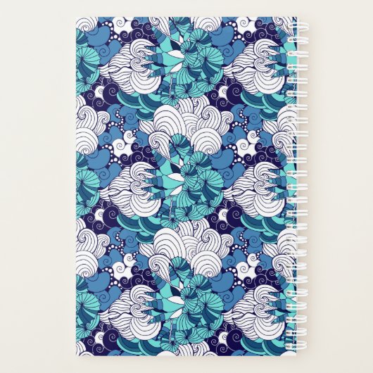 Funky Seashell Pattern Planner (Achterkant)
