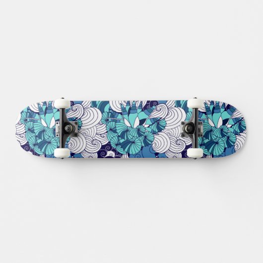 Funky Seashell Pattern Skateboard (Horizontaal)