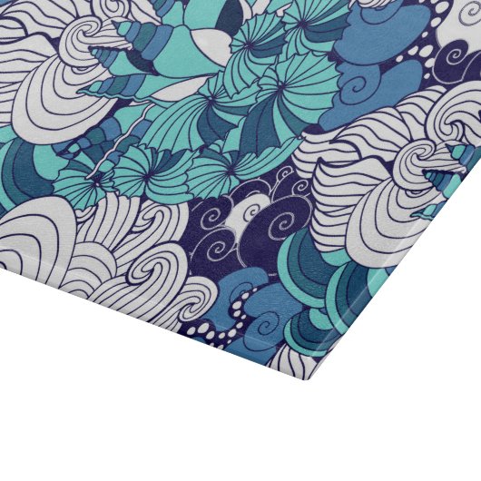 Funky Seashell Pattern Snijplank (Hoek)