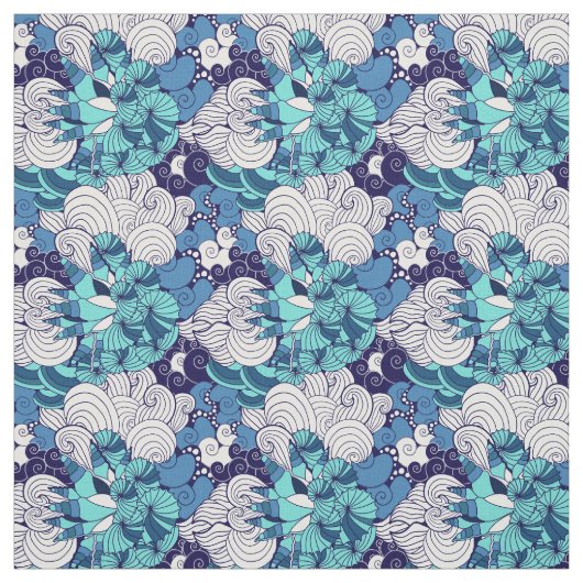 Funky Seashell Pattern Stof (Swatch)