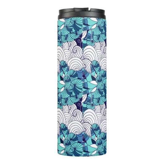 Funky Seashell Pattern Thermosbeker (Achterkant)