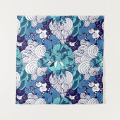 Funky Seashell Pattern Wandkleed (Voorkant)