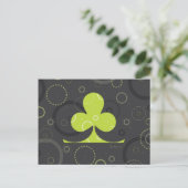 Funky Shamrock Briefkaart (Staand voorkant)