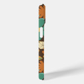 Funky Sixties Retro Flower Power in Bruin Case-Mate iPhone Case (Achterkant / Rechts)