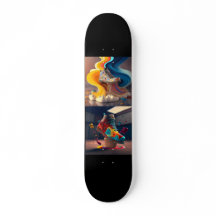 Funky Skateboard met Cool Sneaker ontwerp 7¾" Deck