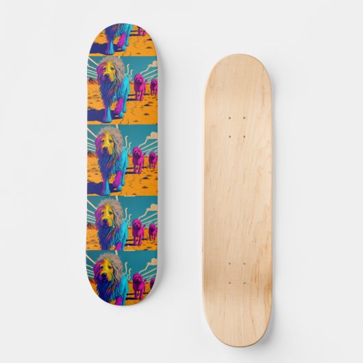 Funky Skateboard voor Hondenliefhebbers (Voorkant)