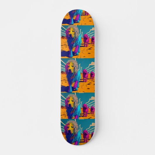 Funky Skateboard voor Hondenliefhebbers (Voorkant)