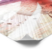 Funky Skateboarder Schaats Kind Poster (Hoek)