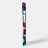 Funky Skull Goth iPhone 15 Hoesje (Achterkant / Links)