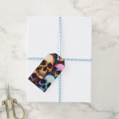 Funky Skulls Cadeaulabel (Met Touw)