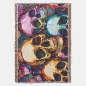 Funky Skulls Deken (Voorkant Verticaal)