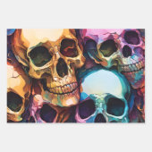 Funky Skulls Inpakpapier Vel (Voorkant)
