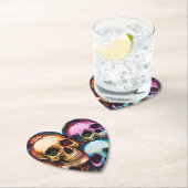 Funky Skulls Kartonnen Onderzetters (Insitu)