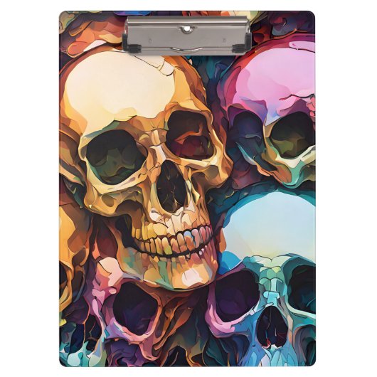 Funky Skulls Klembord (Voorkant)