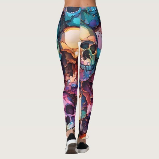Funky Skulls Leggings (Achterkant)