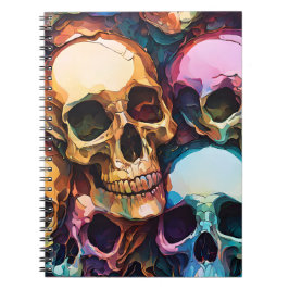 Funky Skulls Notitieboek