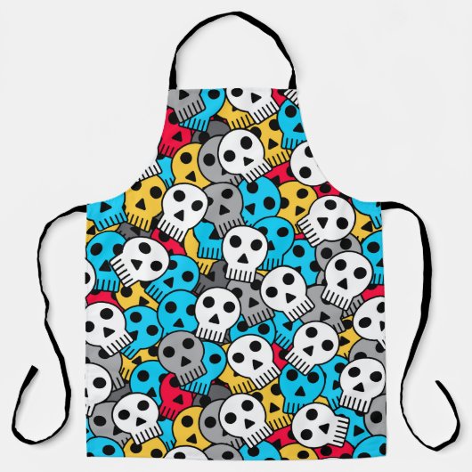 Funky Skulls Schort (Voorkant)