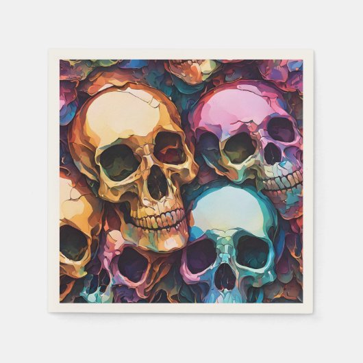 Funky Skulls Servet (Voorkant)