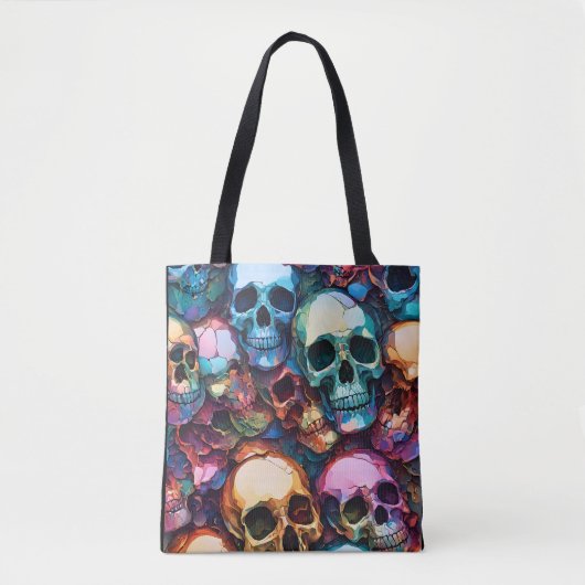 Funky Skulls Tote Bag (Voorkant)