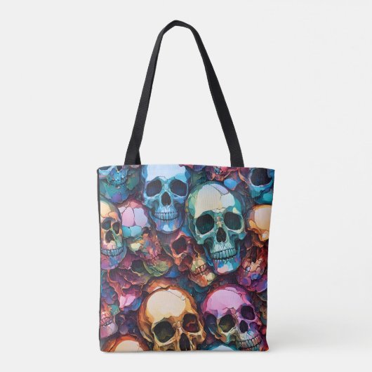Funky Skulls Tote Bag (Achterkant)