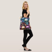 Funky Skulls Tote Bag (Op model)