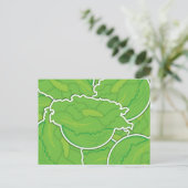 Funky sla briefkaart (Staand voorkant)