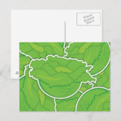 Funky sla briefkaart (Voorkant / Achterkant)