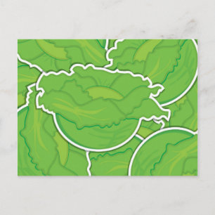 Funky sla briefkaart