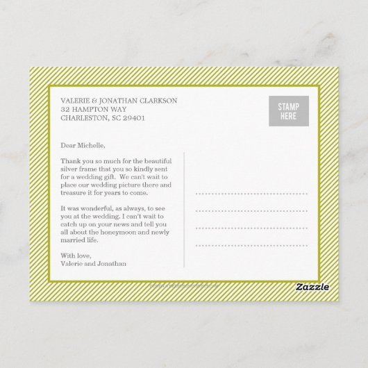 Funky Snapshots Dank je wel Briefkaart (Achterkant)