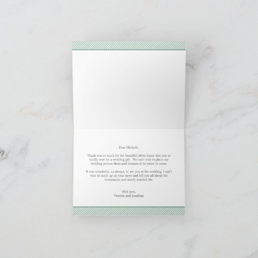 Funky Snapshots Trouwkaart Bedankkaart (Binnen)