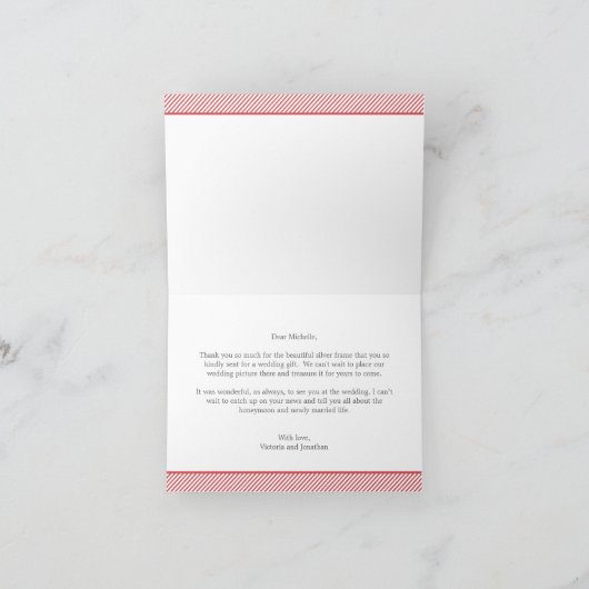 Funky Snapshots Trouwkaart Bedankkaart (Binnen)