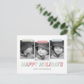 Funky Snapshots Vakantie Fotokaart Briefkaart (Staand voorkant)