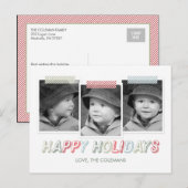 Funky Snapshots Vakantie Fotokaart Briefkaart (Voorkant / Achterkant)