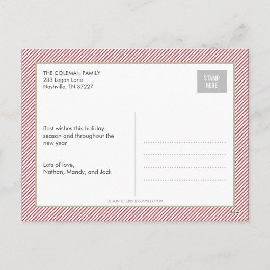 Funky Snapshots Vakantie Fotokaart Briefkaart (Achterkant)