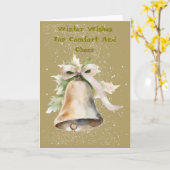 Funky Snow Bell Celebration Card Kaart (Gele Bloem)