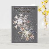 Funky Snowflake Friends Winter Card Kaart (Gele Bloem)