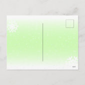 Funky Snowman in Red White en Green Feestdagenkaart (Achterkant)