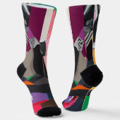 Funky sokken unisex Kleurrijke sokken Veelkleurige (Gebogen)