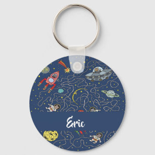 Funky space cats sleutelhanger
