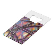 Funky Space Highway Creditkaart Flessenopener (Achterkant Gekanteld)