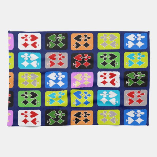 Funky-speelkaarten Poker Solitaire Spades Theedoek (Horizontaal)