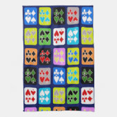 Funky-speelkaarten Poker Solitaire Spades Theedoek (Verticaal)