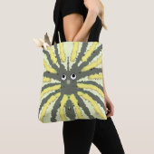 Funky Spider Legs Canvas tas (Dichtbij)